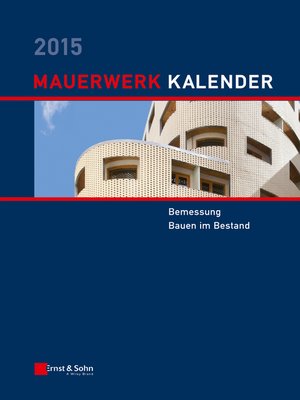 cover image of Mauerwerk-Kalender 2015